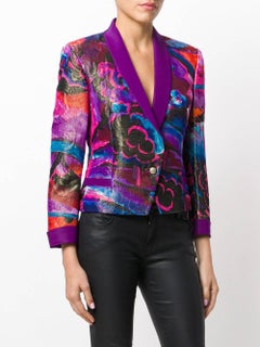 1990s GIANNI VERSACE rose print jacket