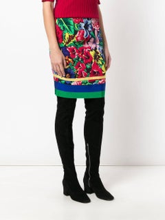 1990s VERSUS GIANNI VERSACE floral pencil skirt