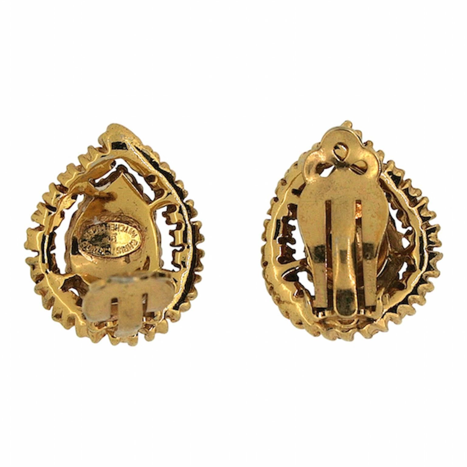 These stunning clip earrings illustrate the fine craftsmanship and innovative design of Christian Dior by Mitchel Maer jewellery. They are a piece to be favoured by collectors and connoisseurs of beautiful design.
Condition Report:
Excellent
The