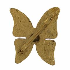 Yves Saint Laurent 1980s Vintage Butterfly Brooch