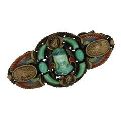 Max Neiger 1920s Egyptian Revival Vintage Brooch