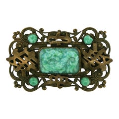 Max Neiger 1920s Oriental Inspired Antique Brooch