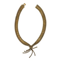 Christian Dior 1962 Gold Plated Vintage Tassel Necklace