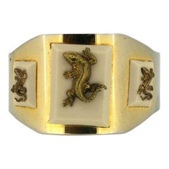 Jean Painlevé 1930s Salamander Design Vintage Bangle