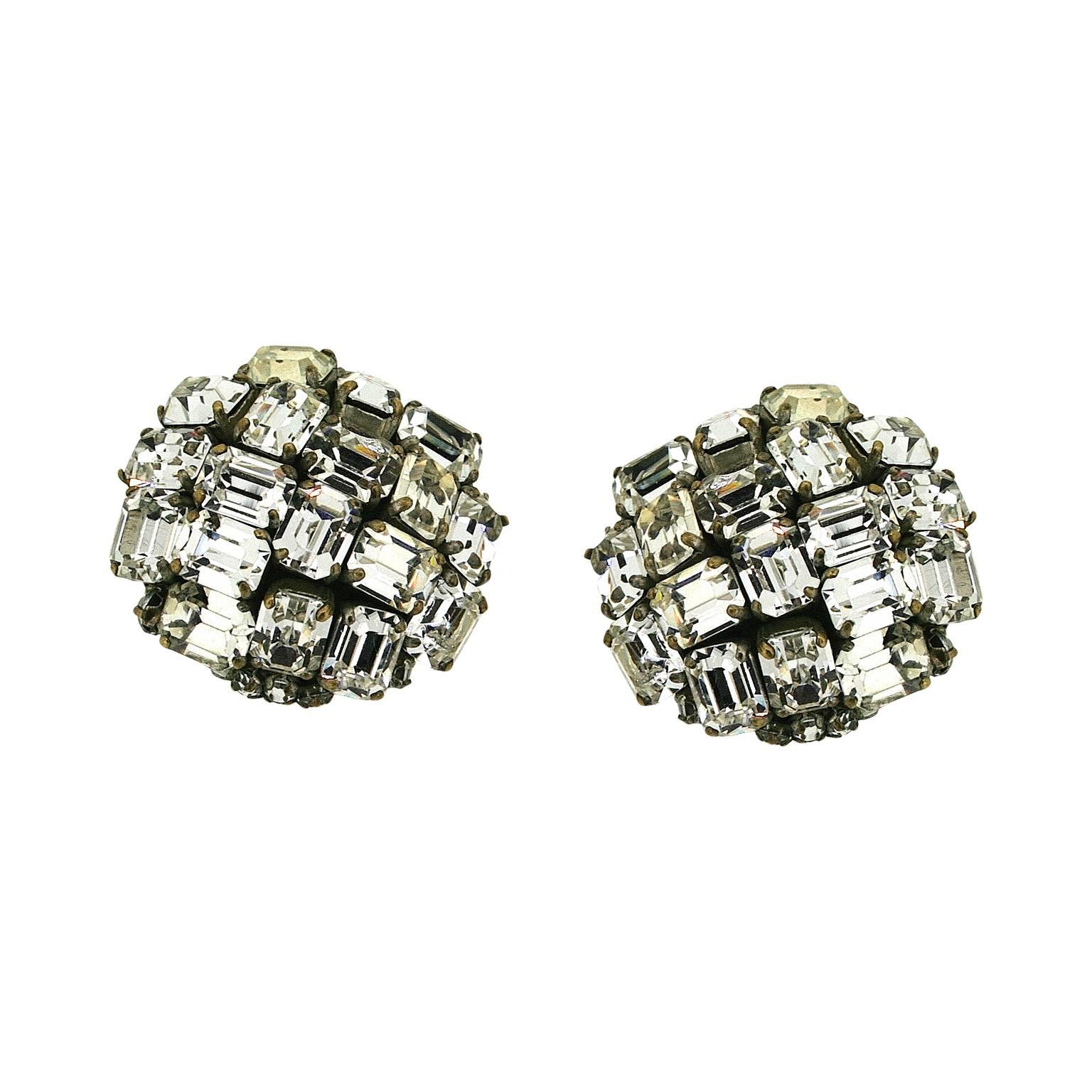 These outstanding clip on earrings were made in the late 1960s by the legendary Coppola e Toppo company. 
Condition Report:
Very Good - Minor wear to the metal reverse, consistent with age. This is only visible upon very close inspection and not