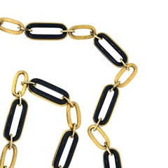 Givenchy 1980s Gold Tone Vintage Link Necklace