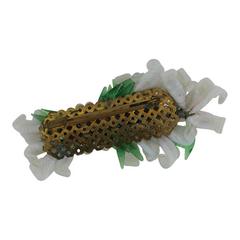 Louis Rousselet 1940s Vintage Glass Flowers Brooch