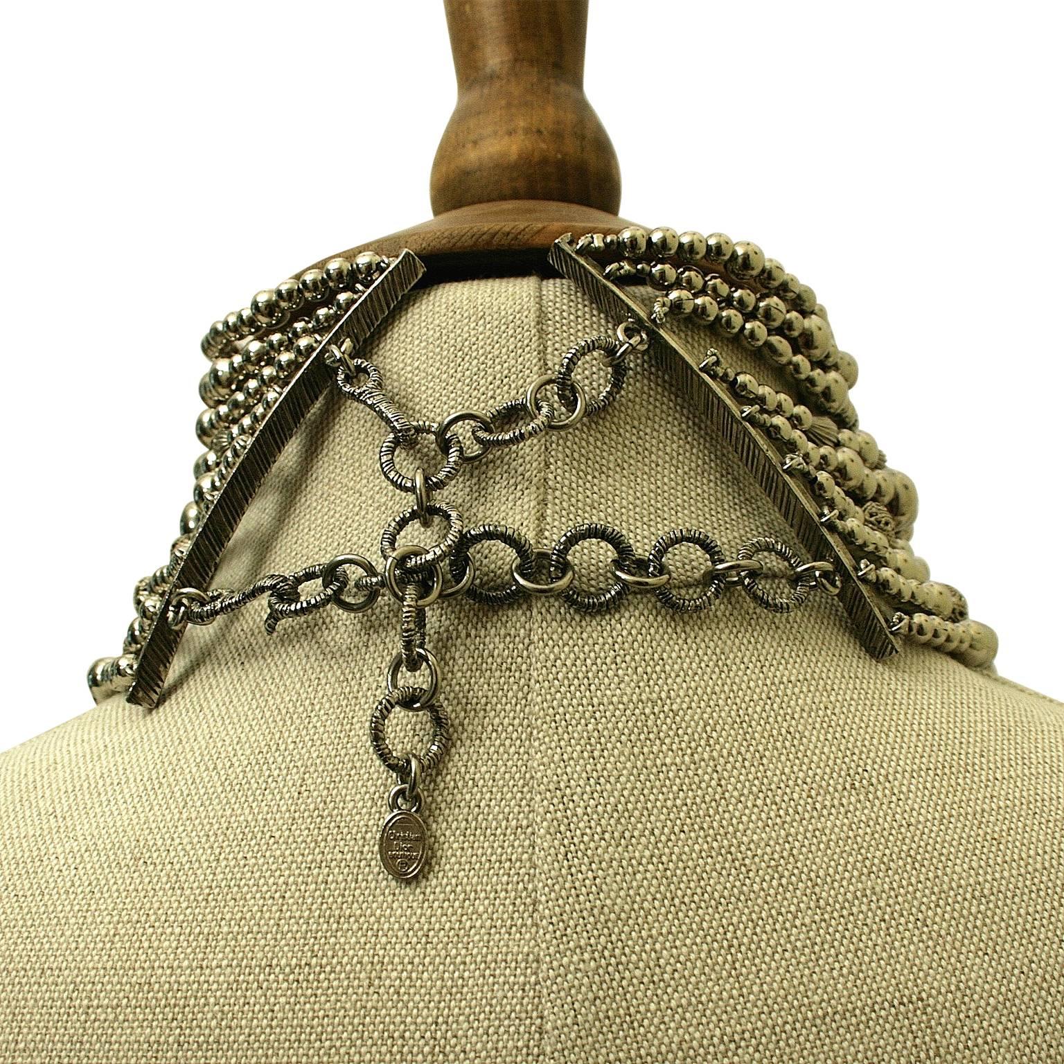 John Galliano for Christian Dior 1990s Maasai Inspired Vintage Choker Necklace 1