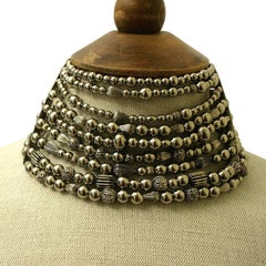 John Galliano for Christian Dior 1990s Maasai Inspired Vintage Choker Necklace
