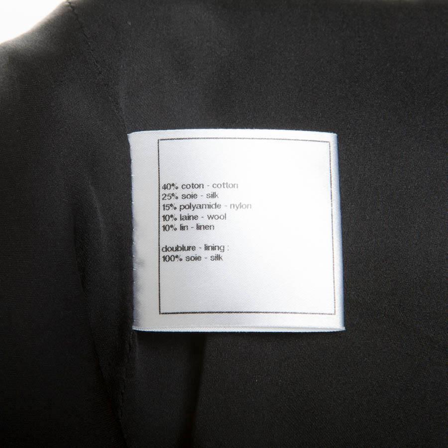 Chanel Dress Paris Shanghai Collection in Blue Silk Tweed and Bicolor Wool 1