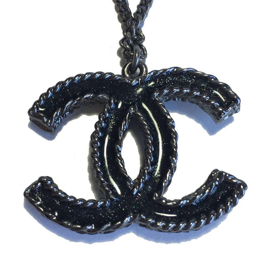 chanel necklace cc