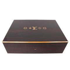 LOUIS VUITTON Cigar Case in mahogany finish in ebony wood