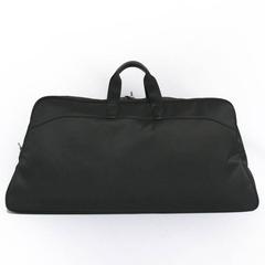 HERMES Canvas Black Chevrons Tennis Bag with its Black Towel