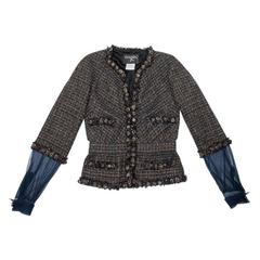 Chanel Autumn 2007 38FR Multicolored Coated Tweed Jacket 10