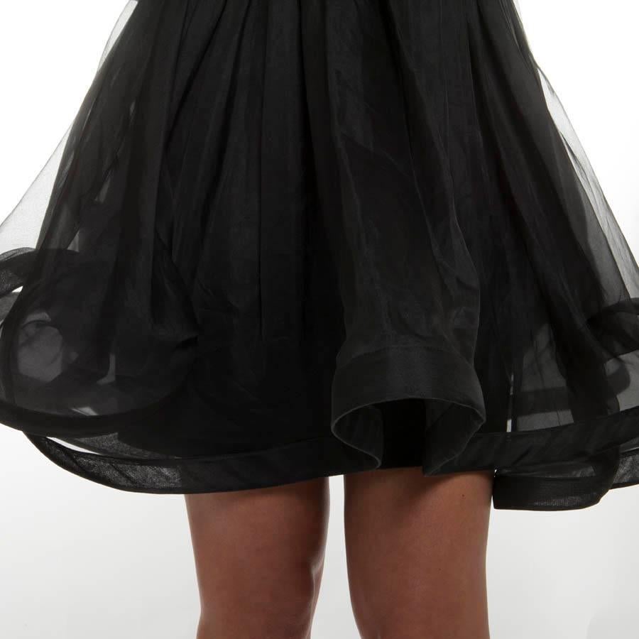 Valentino Black Cocktail Dress 40IT For Sale 3