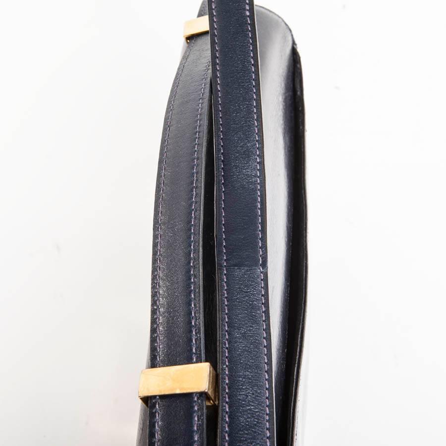 Hermès Vintage Navy Blue Box Calf Constance Bag 2