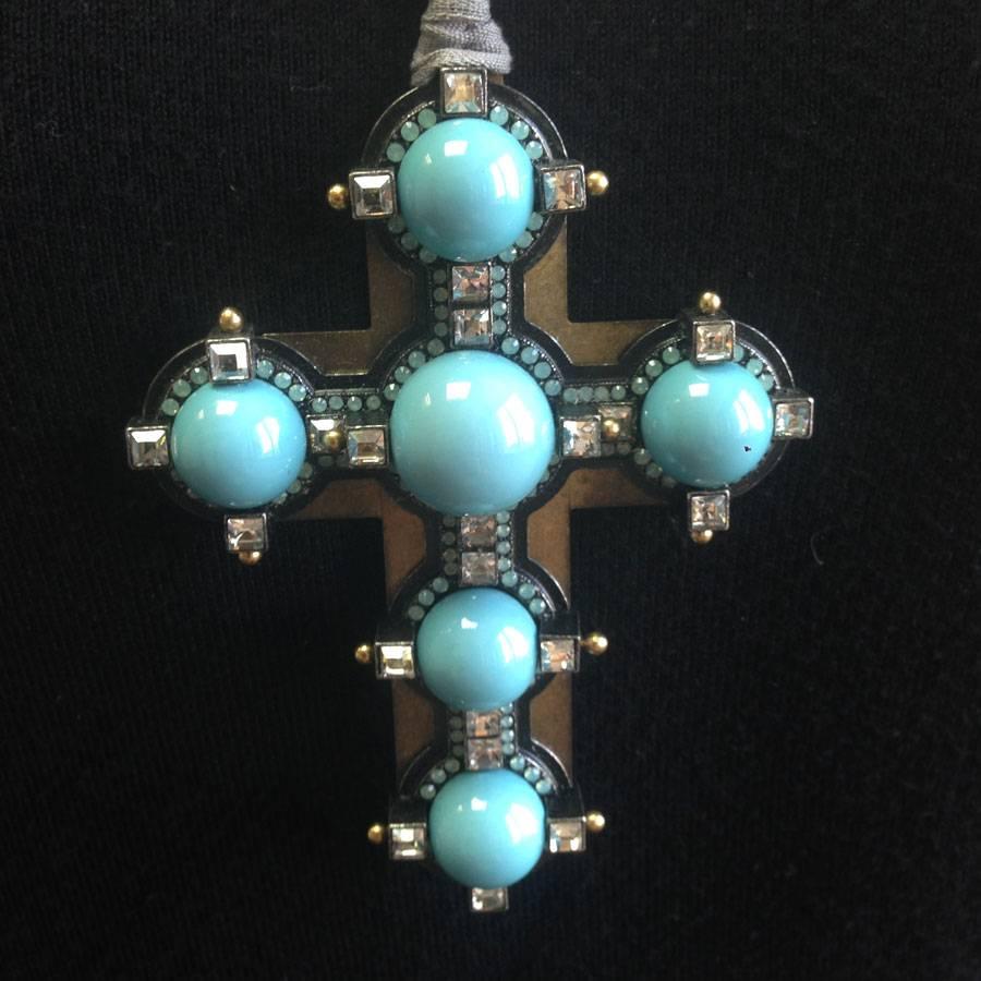 Lanvin Cross Necklace In Excellent Condition In Paris, FR