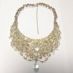 Collana in marmo Marguerite de Valois stile bizantino in vetro fuso