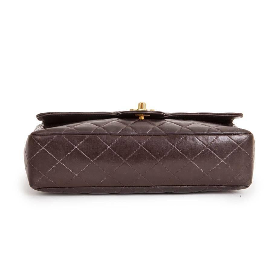 Women's Quilted Brown Leather Chanel Bag