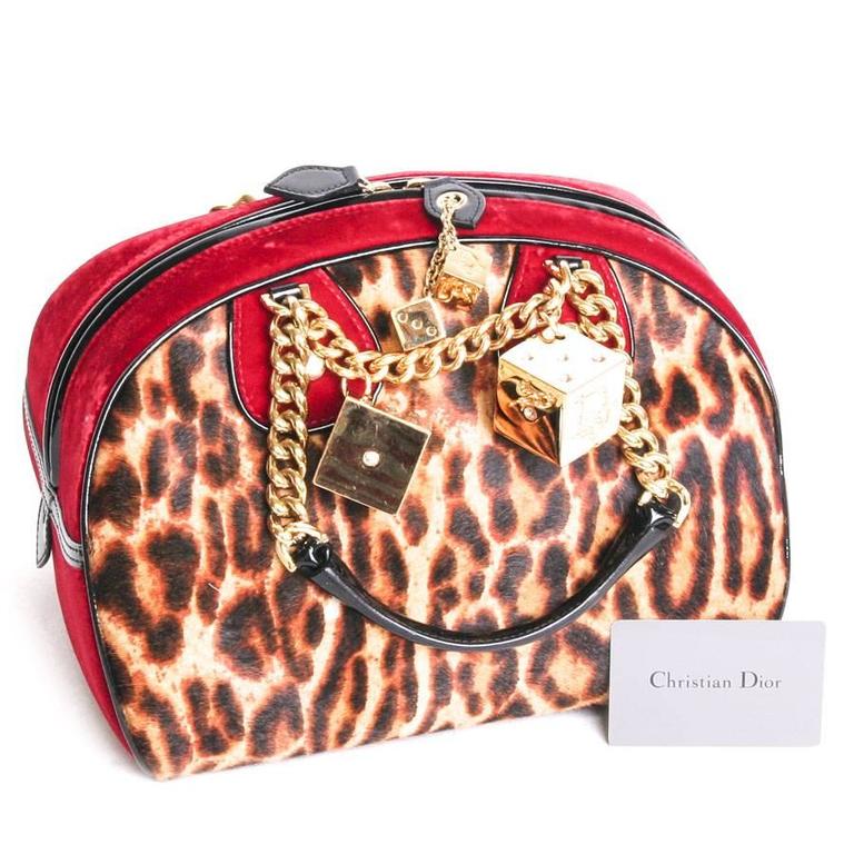 Christian Dior Limited Edition Bag in Foal Leopard effect at 1stDibs