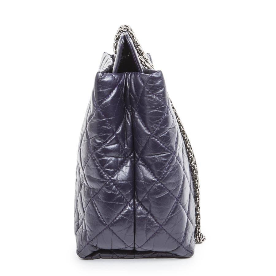 purple quilted bag