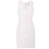 Hervé Léger - Robe bandeau gris perlé XS