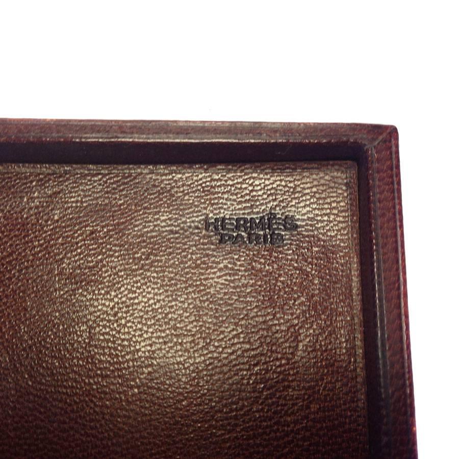 Black HERMES Vintage Matchbox in Fawn Leather