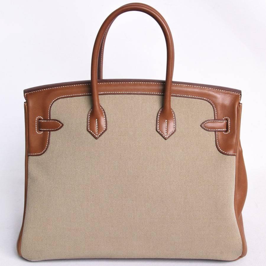 birkin canvas tote bag