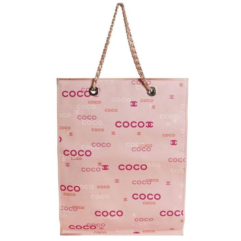 chanel tote bag pink