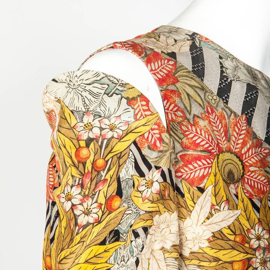 ALEXANDER MCQUEEN Dress Size 40it in Multicolored Silk In Excellent Condition In Paris, FR