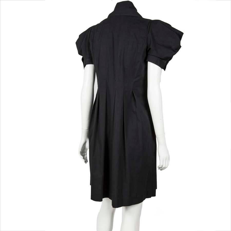 Women's ALEXANDER McQUEEN Dress Size 38FR in Black Cotton