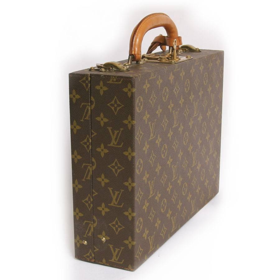 Black LOUIS VUITTON Jewelry Case in Brown Monogram Canvas For Sale