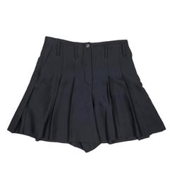 CHANEL Culotte Skirt Size 36FR in Black Silk