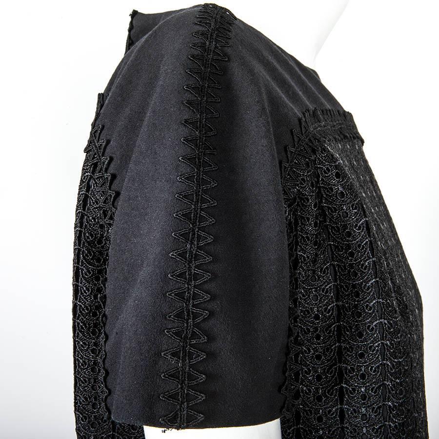 PACO RABANNE - Robe noire en polyester, taille 36FR en vente 4