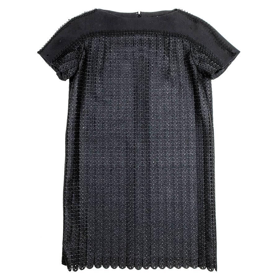 PACO RABANNE - Robe noire en polyester, taille 36FR en vente