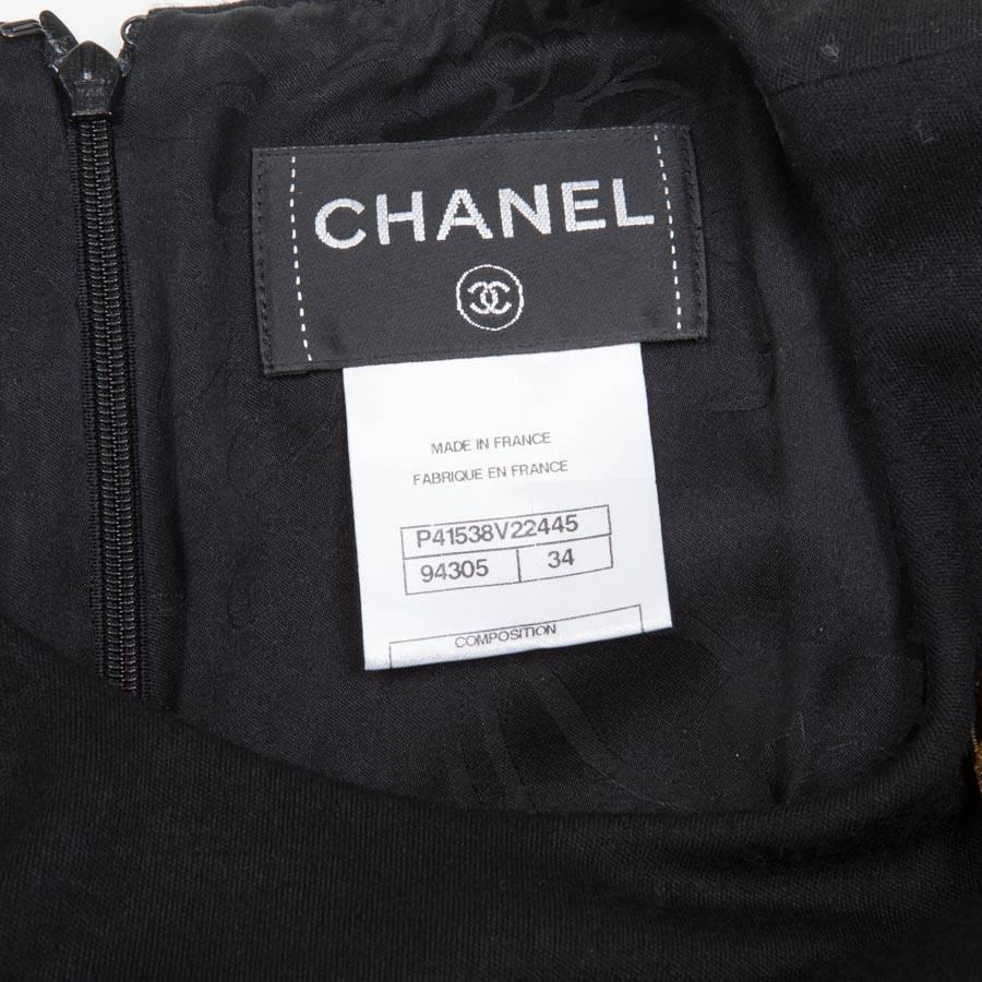 Women's CHANEL Dress in Black Jersey Size 34FR For Sale