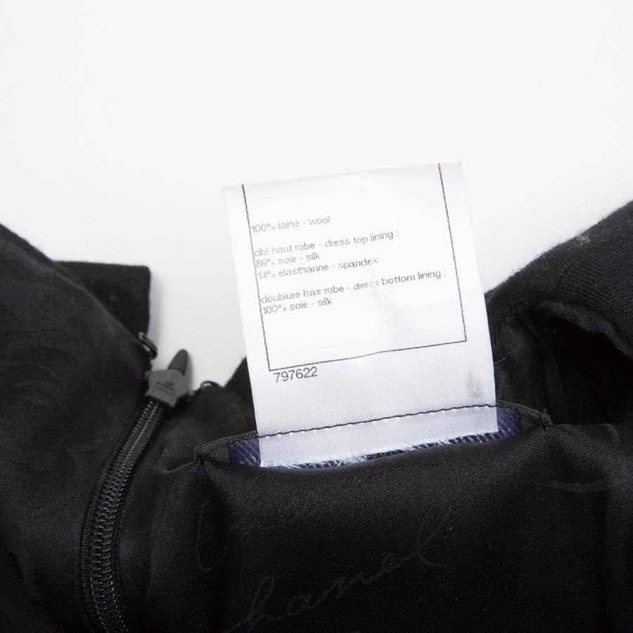 CHANEL Dress in Black Jersey Size 34FR For Sale 1