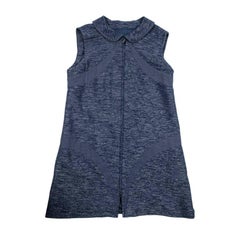 CHANEL Blue Cotton and Wool Dress Size 50FR