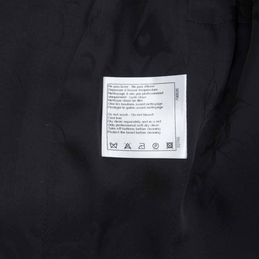 CHANEL Black Lesage Lace Vest Size 36FR 5