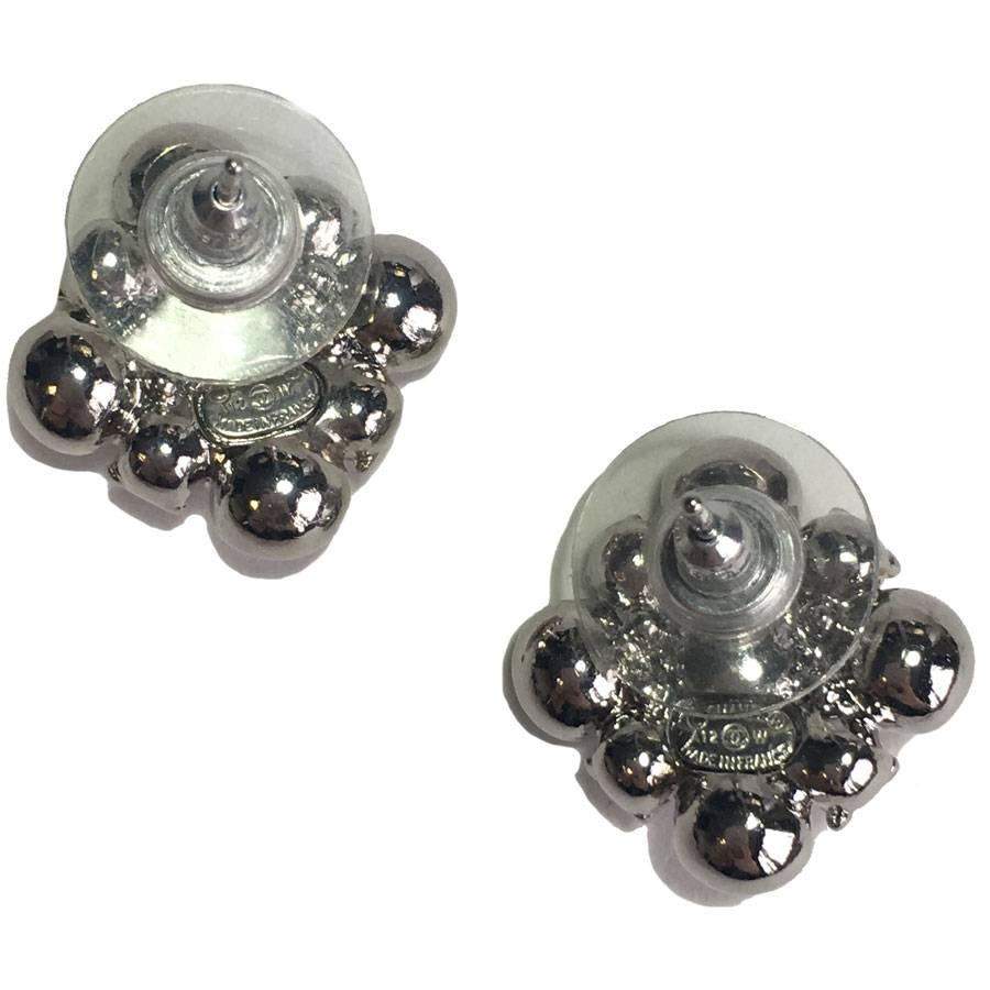 Earrings CHANEL Studs Set with Brilliants In New Condition In Paris, FR