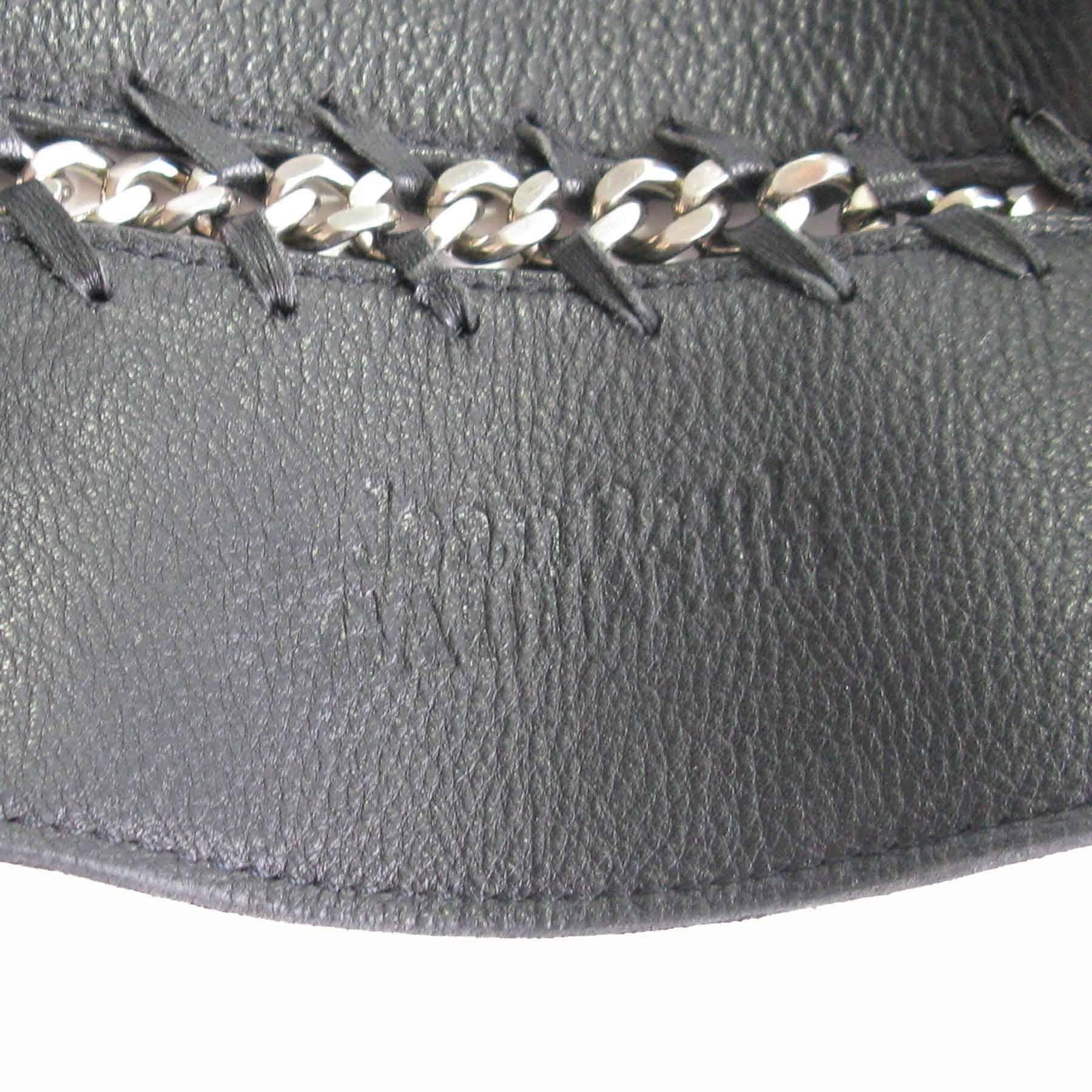 Women's JEAN PAUL GAULTIER Vintage Size75 Belt in Black Leather and Silver Plated Metal