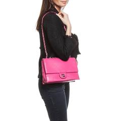 CHANEL Quilted Flap Bag in Pink Lamb Leather