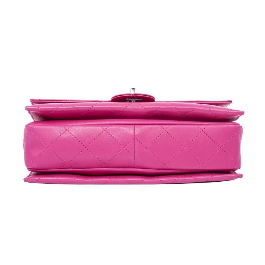 Women's CHANEL Quilted Flap Bag in Pink Lamb Leather