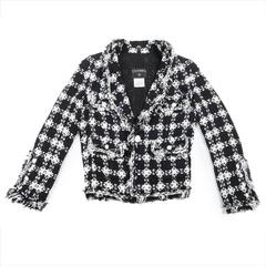 CHANEL Size 38FR Jacket Two-tone Black and White in Cotton and Viscose