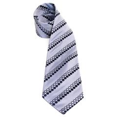 CHANEL Tie in Blue Silk