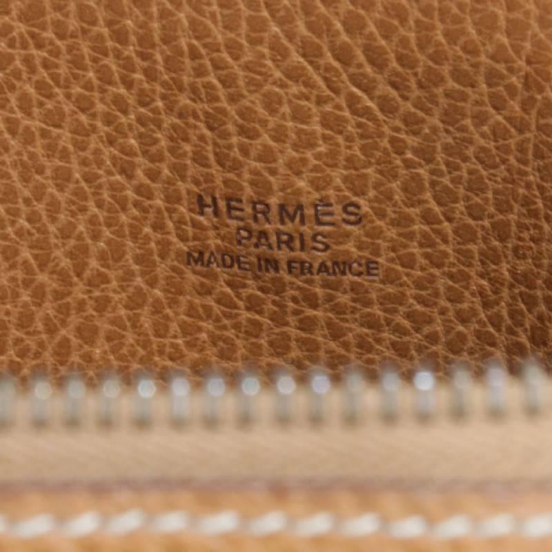 Women's or Men's HERMES 'Bolide' Model in Gold Grained Leather Bag GM