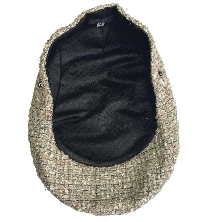 Women's or Men's CHANEL Cap Size M in Tweed