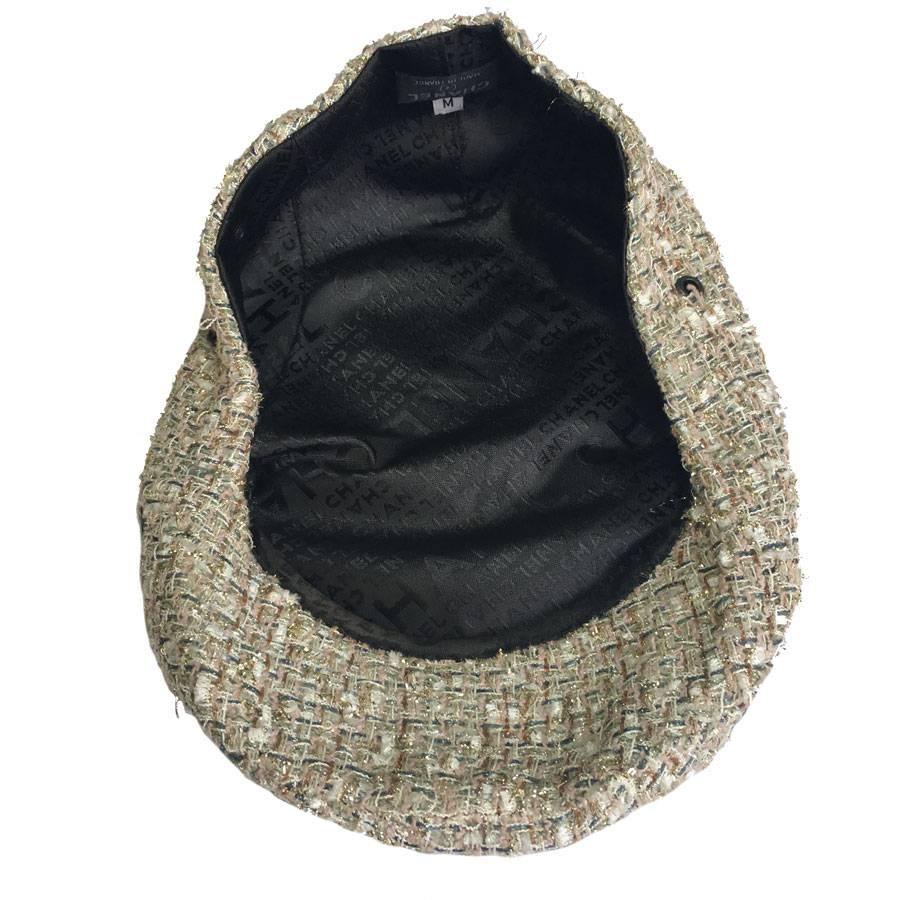 CHANEL Cap Size M in Tweed 3