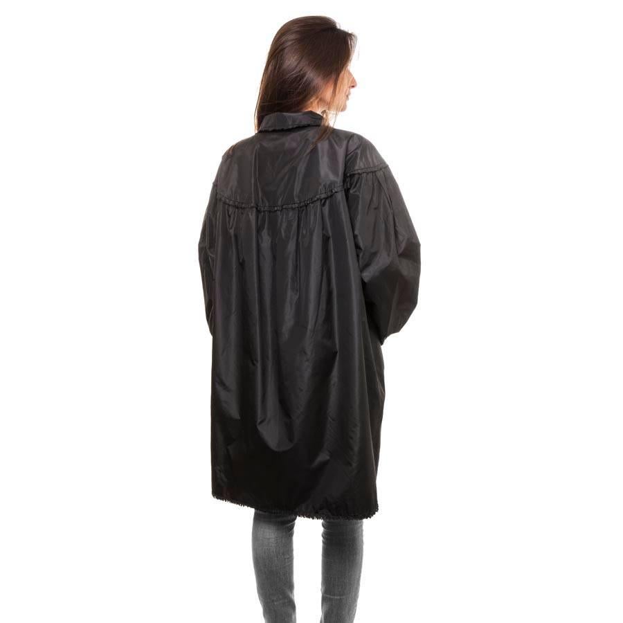 Women's CHANEL Long Sleeve Cocktail Jacket Size 38FR  in black silk