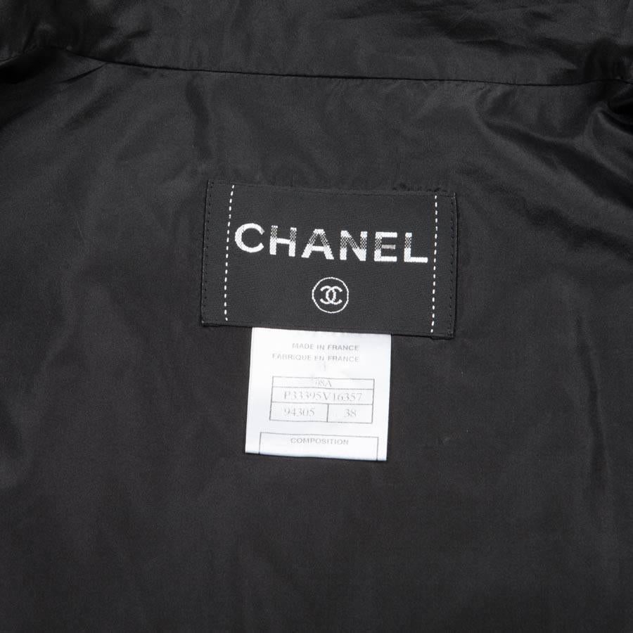 CHANEL Long Sleeve Cocktail Jacket Size 38FR  in black silk 3